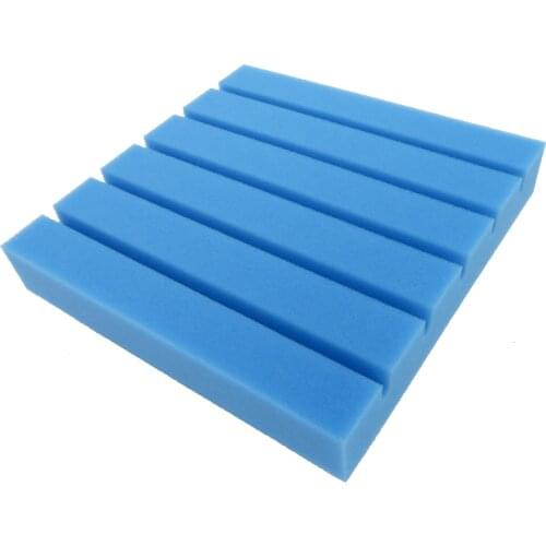 Groove Acoustic Panels Sound Absorbing Foam Board for Studio Broadcast / Gaming Room KTV Setup Interior 30*30*5cm 12PCS