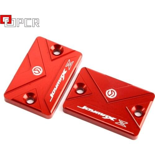 Motorcycle Aluminum front fluid reservoir cap cover one pair For SYM For SYM JOYMAX Z300 z 300 2019