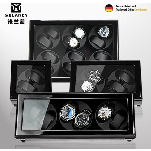 Automatic Watch Winder with 4 6 8 12 watches Wood Box Quiet Japanese Mabuchi Motor Adjustable Modes Watch Storage Winding Boxes