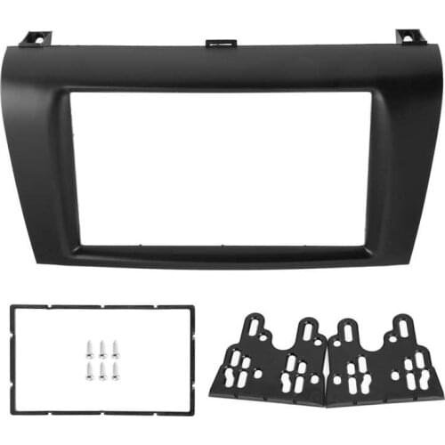 Car mirror protect Car Mirror Dash Stereo Radio Fascia 2 Din Console DVD Panel Frame Fit for Mazda 3/Axela 2004‑2009 car