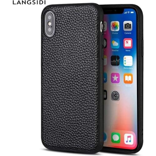 Genuine Leather Phone Case for iPhone X 12 Mini 11 11 Pro Max XS XSmax XR Se 6s 5 5s 6 7 8 plus luxury 360 full Protection Cover