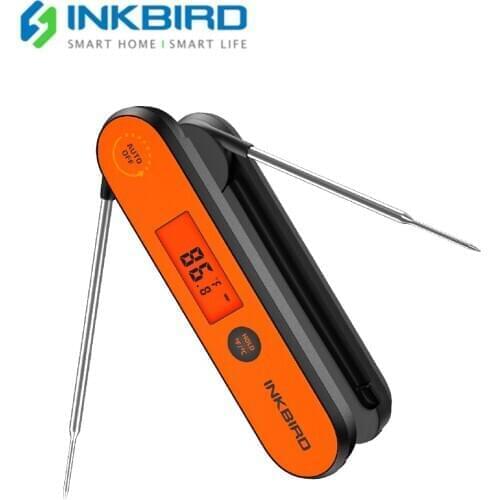 Inkbird IHT-1P Digital Barbecue Cooking Thermometer Foldable Rechargeable Meat Temperature Test Ipx5 Waterproof Instant Reaction