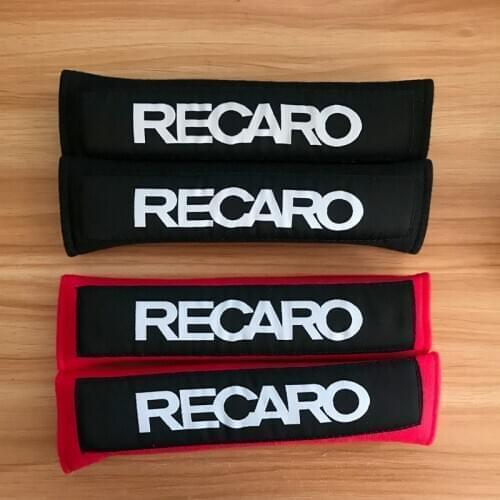 JDM Racing seat modification emblem Hella Flush Car soft seat belt cover cotton shoulder pad for bmw Mercedes audi accessories