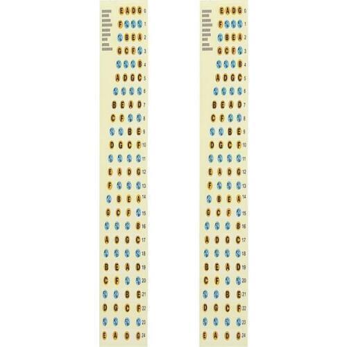 Guitar Bass Fretboard Scale Sticker Fingerboard Note Label Fret Stickers UK VGA Guitar note sticker Guitar Parts Accessories
