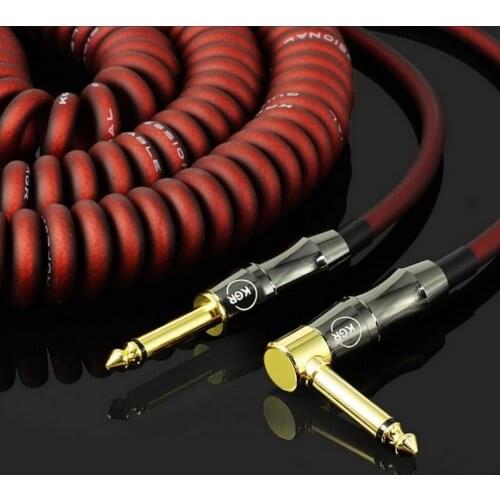 Guitar Wire Guitar Fever Cable High Quality Gutiar Amplifier Wire Spring Wire Audio Cable Gold-plated plug Musical Instrument