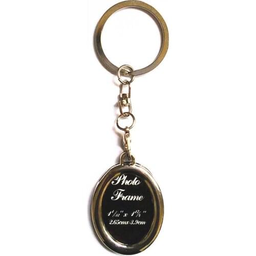 Fashion Silver Metal Photo Frame Key Chain Cute Mini Bag Pendant DIY Gifts Trinket Keyrings Ornaments Accessories Car Keychain