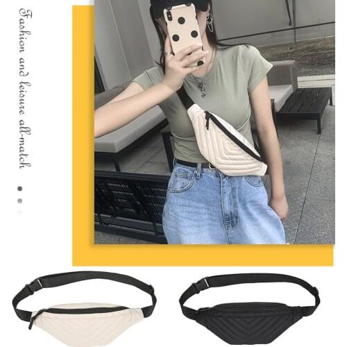 Fashion Women Weave Pattern Printing Shoulder Crossbody Chest Bag Casual Ladies Large Capacity Solid Color Handbags Waist Packs