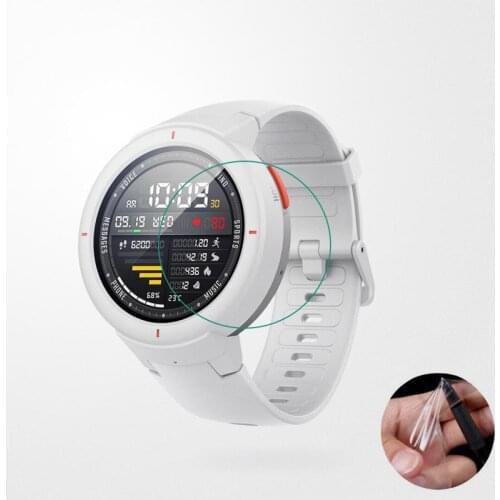 3pcs Soft Clear Protective Film Guard For Xiaomi Huami AMAZFIT 3 Verge Lite Smart Watch Verge3 Screen Protector Cover(Not Glass)