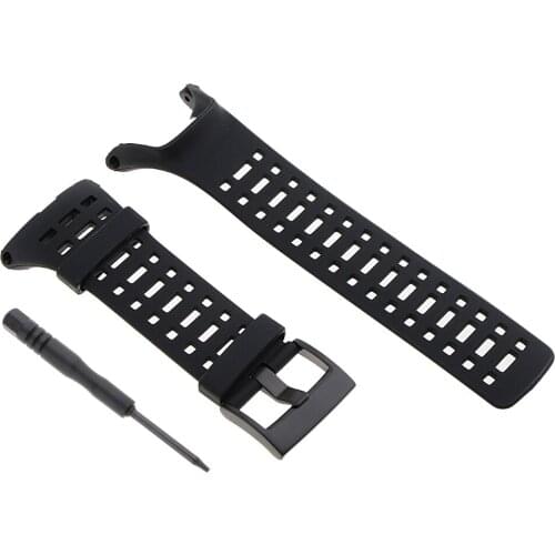 Soft Breathable Rubber Wristwatch Bands for SUUNTO Ambit1 Ambit2 Ambit3 Replace Strap Black