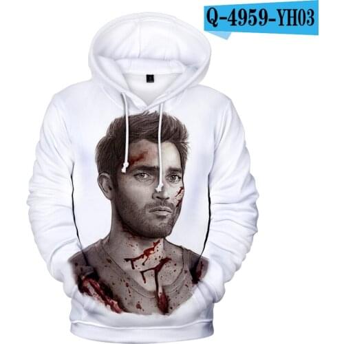 Newest Teen Wolf Derek Hale Hoodies Men Personality Harajuku Style Derek Hale Hoodies Mens Sweatshirt 2021 Hot Sale 3D Casual