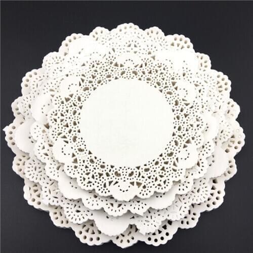 New Arrival 200pcs White Round Lace Paper Doilies / Doyleys,Vintage Coasters / Placemat Craft Wedding Table Decoration