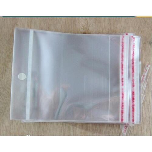 100pcs 13.5cm*18cm Transparent plastic Storage bag Packing Bags Self Adhesive Seal Christmas gift packaging transparent bag