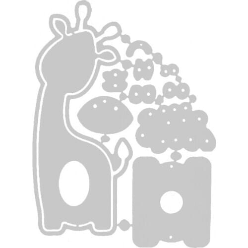 Easter Giraffe Metal Cutting Dies Stencil Scrapbooking DIY Album Stamp Paper Card Embossing Decoration Craft