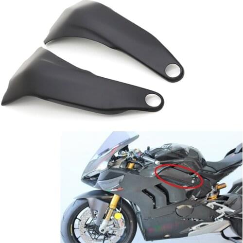 Right & Left Matte Black Frame Covers Fairing plastic For Ducati Panigale V4 / V4S 2018 2019 Frame plastic