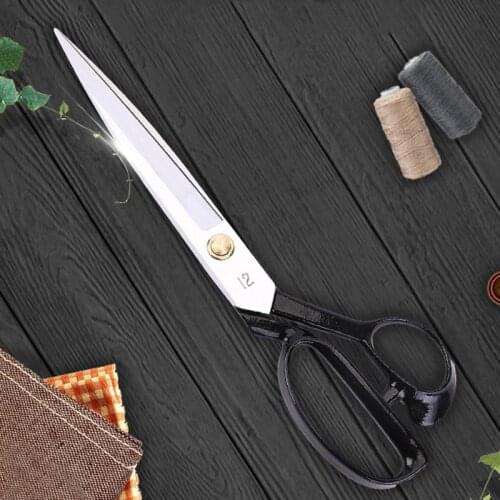Professional Tailor Scissors Cutting Scissor Vintage Stainless Steel Fabric Leather Cutter Craft Scissors For Sewing Accessories