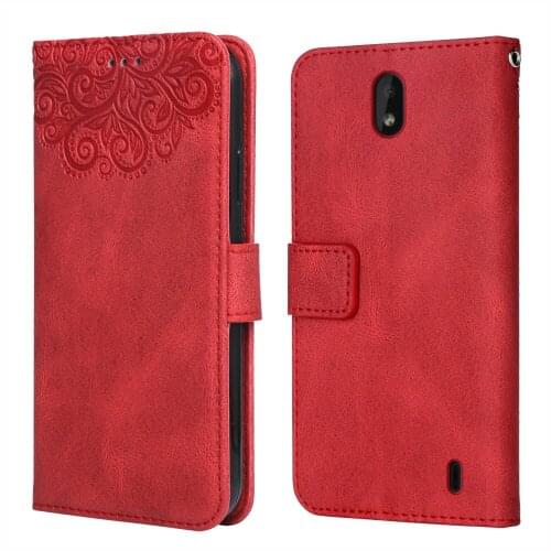 Luxury Leather Case for NOKIA 1 Plus Flower Embossing TA-1130 TA-1111 TA-1123 Wallet Flip Phone Case for NOKIA1 Plus Cover