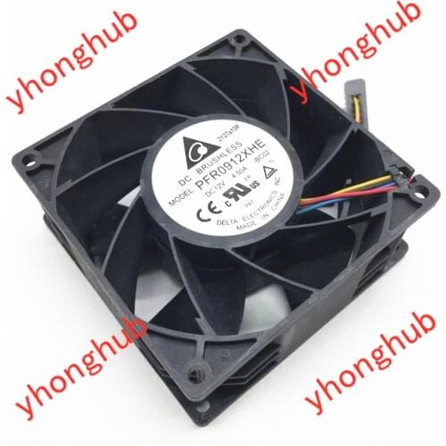 Delta Electronics PFR0912XHE BC02 DC 12V 4.50A 90x90x38mm Server Cooling Fan