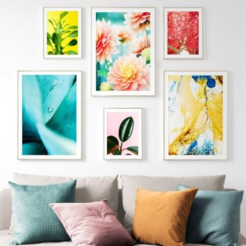 Botanical Rose Flower Vintage Poster Canvas Print Red Pink Yellow White Rose Floral Antique Wall Art Canvas Painting Home Decor