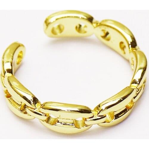 10 piece Pig nose Open jewelry rings Gold color jewelry rings Gift for women jewelry Gift 51318