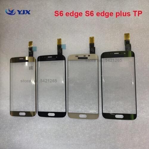 Mobile Phones Lcd Digitizer TP For Samsung Galaxy S6 Edge Plus Touch Screen Outer Glass Lens With Flex Cable Replacement Parts