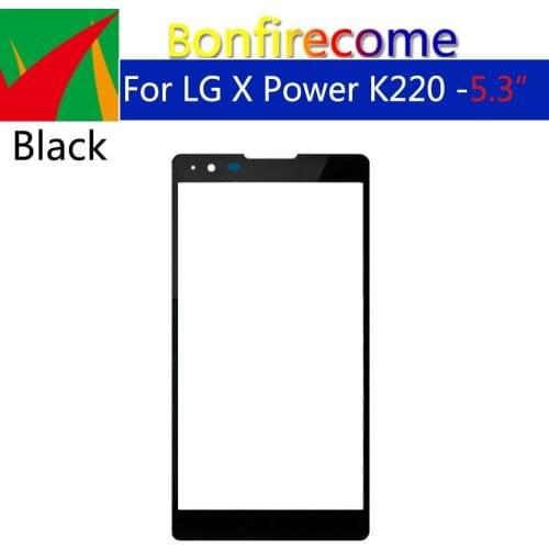 10Pcs\lot For LG X Power K220DS K220 LS755 US610 K450 touch Screen Digitizer LCD Front outer Glass Touch Panel Replacement