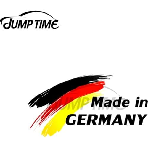 JumpTime 13 x 3.5cm For Made In Germany Auto Decal Fashion Occlusion Scratch Anime Car Stickers Suitable for Fold GTR EVO SX