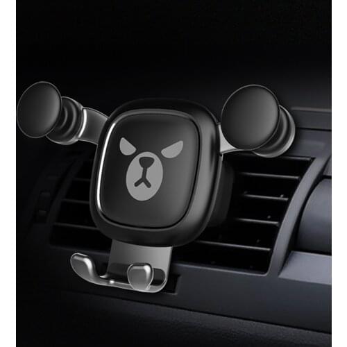 Car Phone Holder Bracket Gravity Auto Air Vent Mount Clip Fashion Mobile Phone Stand Smartphone Support Auto Accessories Gifts
