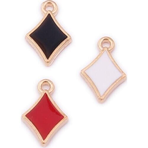 Free Shipping 14*9MM Gold Tone Plated Oil Drop Bicone Shape Alloy Charms Fashoin Jewelry Earring Necklace Keyring Metal Pendants