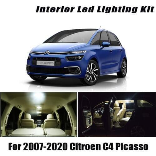 Canbus No Error For Citroen C4 Picasso Grand Picasso 2007-2019 2020 Vehicle LED Interior Light Kit Car Lighting Accessories