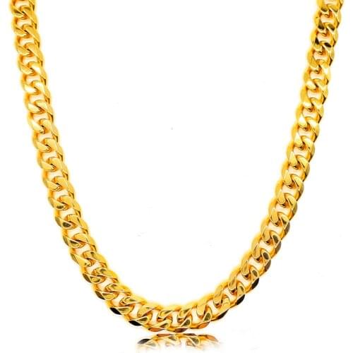 Gold Silver Color Chain Necklace Hot Sale free shipping Pure With Big Discount Popular Chains Jewelry for woman man HZN179