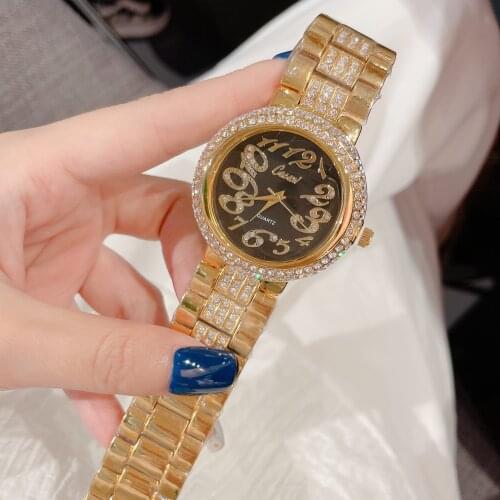 Women Watch Woman Luxury Brand Gold Clock Lady Wrist Watches Crystal Female Ladies Quartz Watch Fashion Womens Wristwatch A184