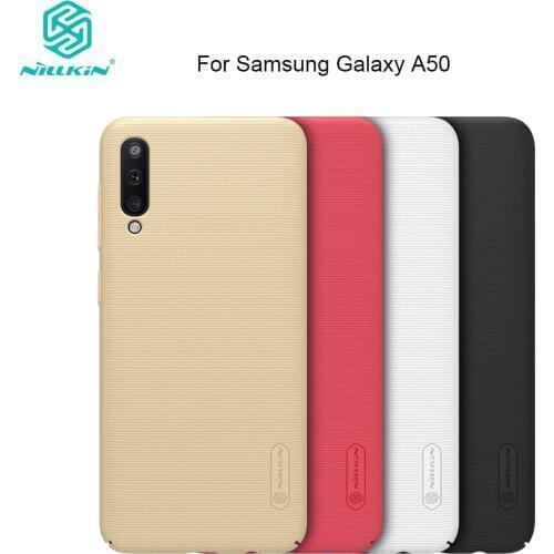 Nillkin For Samsung Galaxy A50 Case Hard Frosted PC Protective Shield for Samsung Galaxy A50 Back Cover w/ Gift Phone Holder