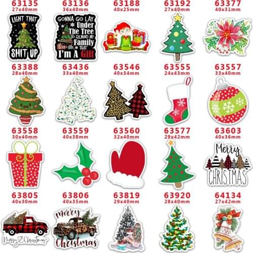 DIY Decoration Crafts Accessories Christmas Character Planar Resin 30PCS Per pr63135