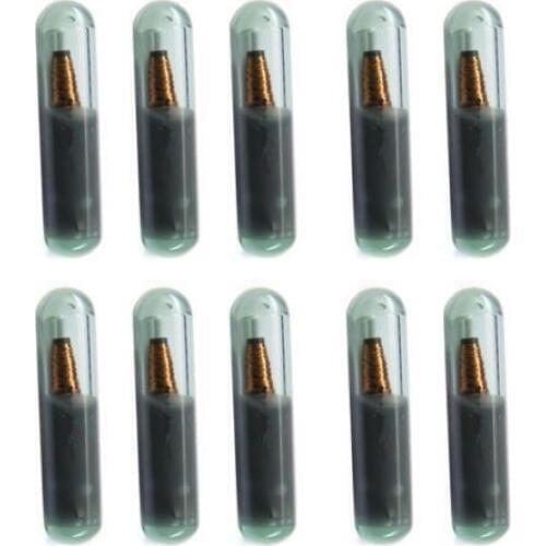 KEYECU10PCS* New Virgin T6 ID48 Transponder Chip Glass for Volkswagen Skoda Seat