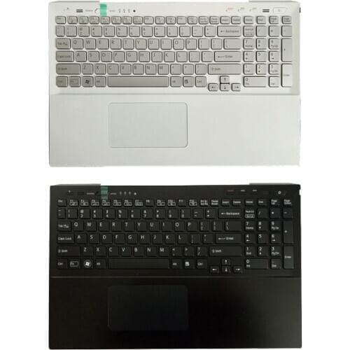 US laptop keyboard for Sony SVS15 SVS151100C SVS15118ECB SVS15118ECW Palmrest Upper cover 025-111A-2363 025-101A-2363 keyboard