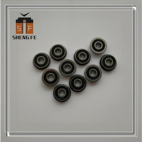 Lot(10Pcs):Flange bearing F695 2RS 5x13x4 ABEC-7 Chrome Steel Ball Bearing F1350 2RS For Printing machine or Machine tool