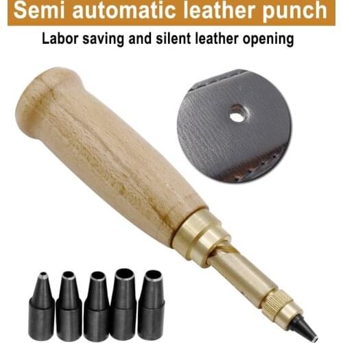 1 Set Leather Screw Hole Punch Bookbinding Tool Kit Set Book Craft Drill Hole Maker 1.5-4mm Sewing Tools