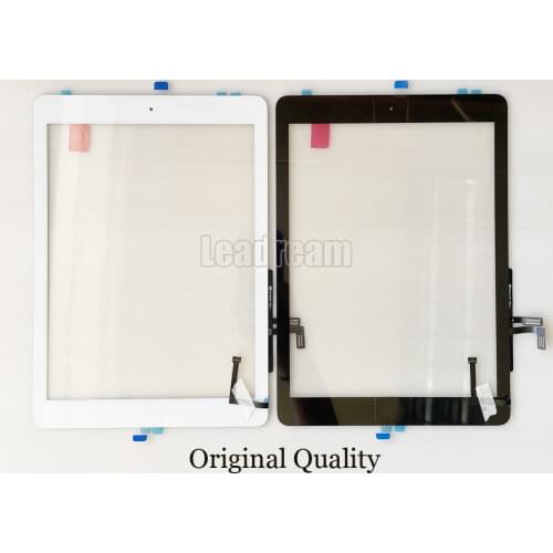 Original For iPad 5 2017 A1822 A1823 LCD Outer Touch Screen Digitizer Front Glass Display With Home button