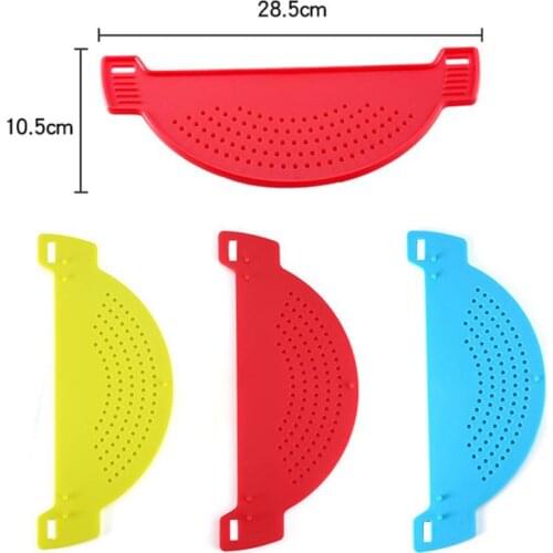 Plastic Pot Funnel Strainers Water Filters Rice Accessories Handle Type Fruit Vegetable Wash Colander Kitchen Gadgets