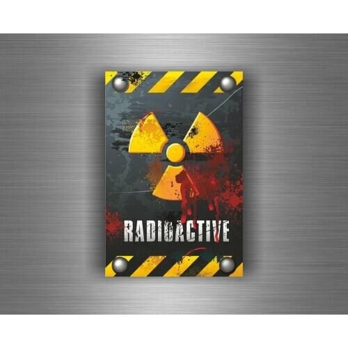 Warning Decals Sticker Car Auto Moto Tuning Decals Vinyl Jdm Biker Danger Radioactive Warning PVC Vinyl Reflective Stickers