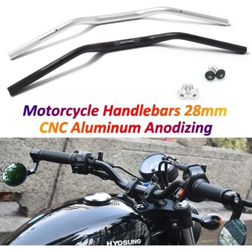 Handle Bars 28mm 1-1/8'' Motorcycle for Renthal Aluminum Alloy Anodizing Steering Wheel Fits TRK 502X Leoncino 500 Monster R6