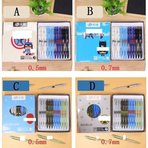 4 pcs Cute cartoon 0.5mm/0.7mm Eraser Pencil Kawaii Novelty Pen School Office stationery kids gift