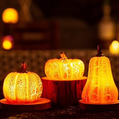 Halloween Pumpkin ornament light desktop Trinket interior window ornament kindergarten gift gift bar