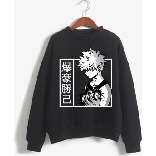 My Hero Academia Katsuki Bakugo Hoodies Fashion Women Men Casual Loose Hoodies Anime Clothes Print Couple