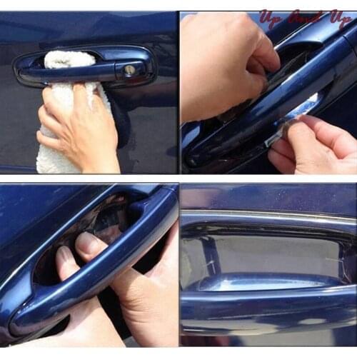 Universal Invisible Car Door Handle Scratches Automobile Shakes Protective Vinyl Protector Films Car Handle Protection 8pcs/lot