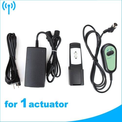 Input AC 100-240V For 1 Linear actuator 24V 5A power supply Electric adapter Manual switch Wireless remote controller kit