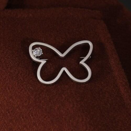 Butterfly Anti-light Collar Fixed Non-slip Pins Brooches for Women Sweater Shawl Cardigan Scarf Buckle Pin Brooch Accessories