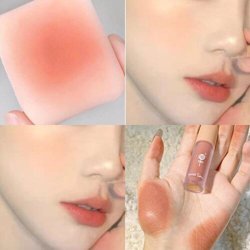 1Pcs Liquid Blush Velvet Matte Blusher Facial Pigment Lasting Natural Cheek Blush Face Contour Brightens Makeup Cosmetics QBMY