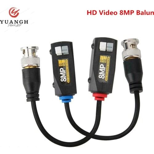 5 Pairs 4K HD Passive BNC CCTV Video 8MP Balun Twisted Transceivers UTP Balun For CVI TVI AHD Camera
