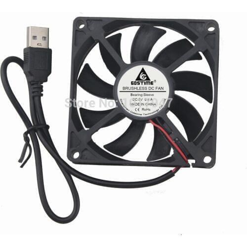 5Pieces LOT Gdstime DC 5V USB Connector 80mm 8015 80x80x15mm Cooling Cooler Case Fan